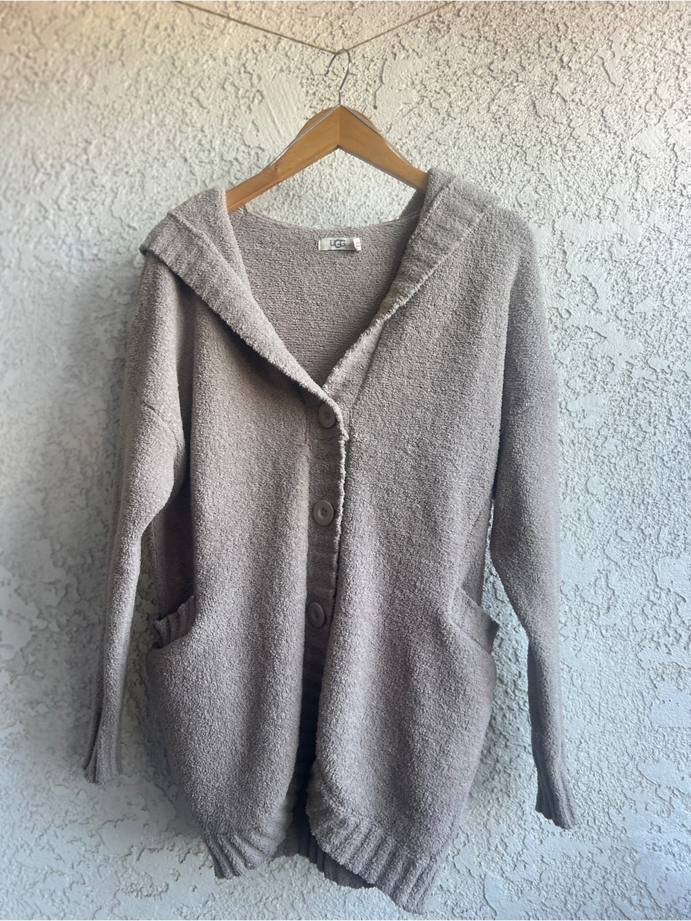 UGG Franca TravelWomen’s Hooded Button-Front Cardigan - Taupe